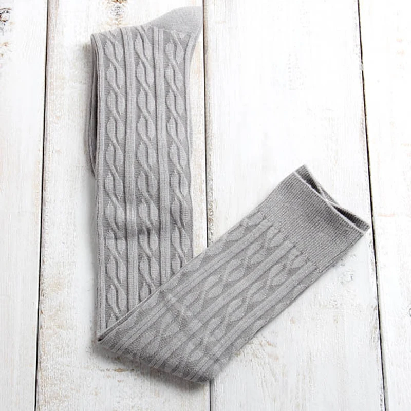 10 одноцветное Цвета длинные пикантные Чулки для женщин женские теплые ботфорты