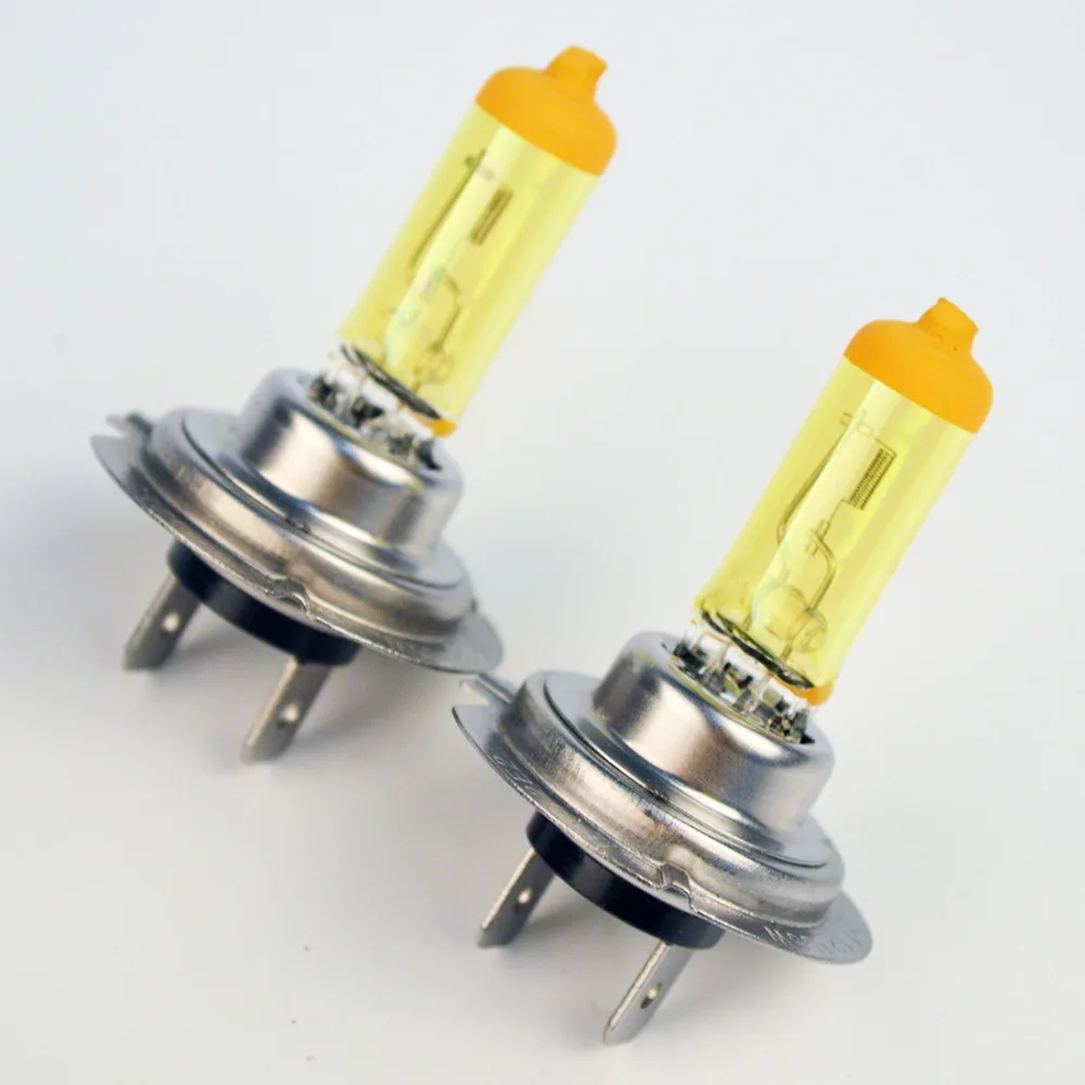 Автомобильный противотуманный светильник H7 галогенная лампа 12 В 55 Вт 1 шт. желтое