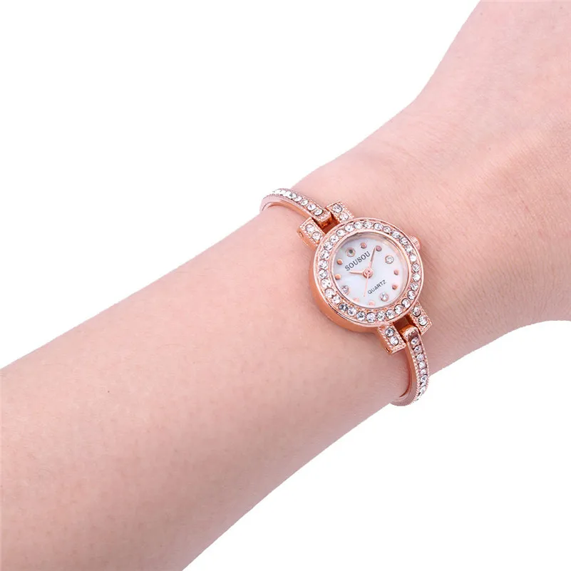 

Fashion Women Watches Simple Rhinestone Slim Relogio Stainless Steel Wrist Watch Luxury Casual Bracelet Clock Gift reloj mujer/C