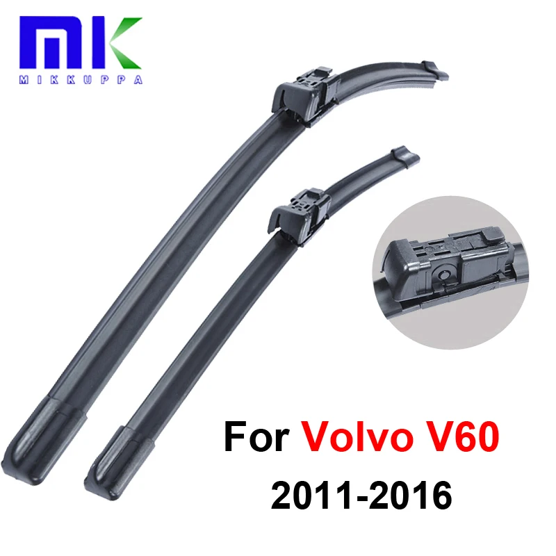 

Силиконовые резиновые передние щетки стеклоочистителя для Volvo V60 2011 2012 2013 2014 2015 2016 ,26 "+ 20" стеклоочиститель авто аксессуары