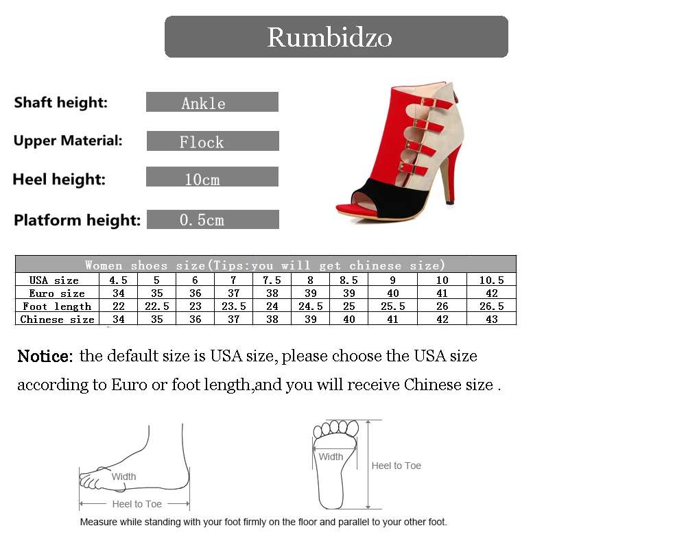 Rumbidzo/Новинка года; женские туфли-лодочки; босоножки на высоком каблуке с открытым носком; женская обувь для вечеринок с пряжкой на каблуке в стиле пэчворк