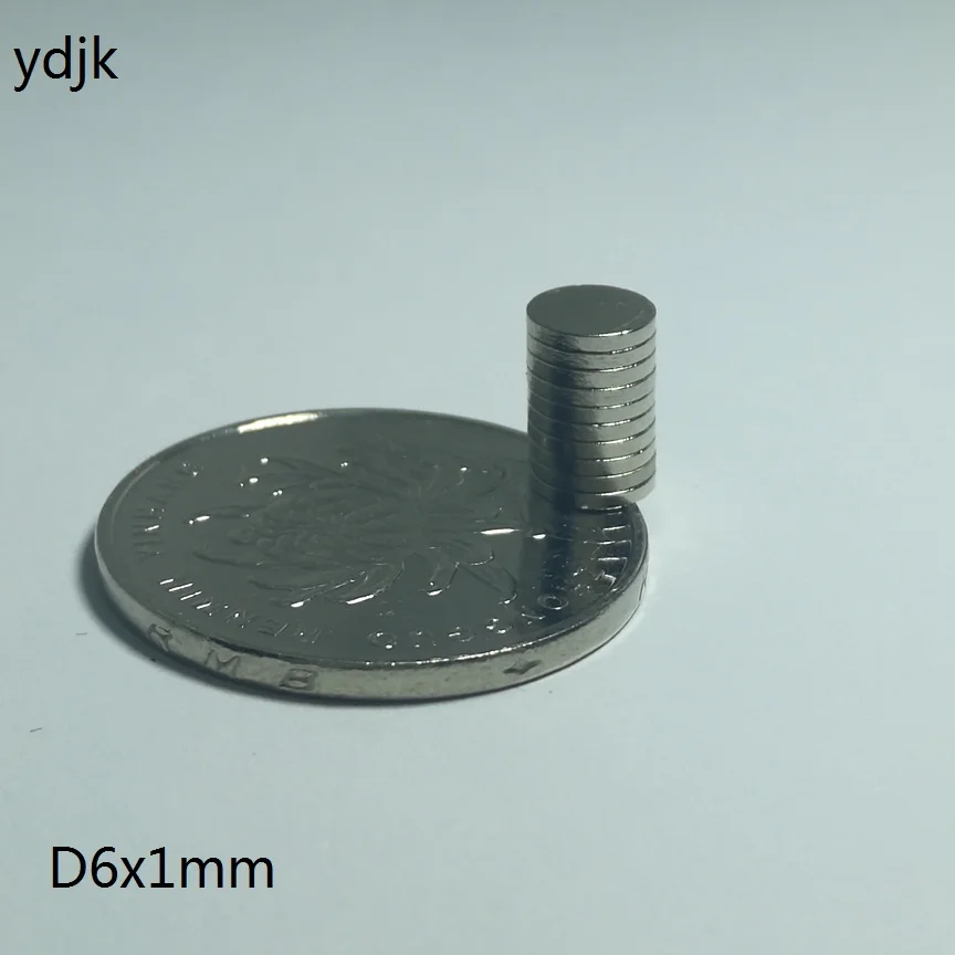 10 20 50 100 шт./лот дисковый магнит 6x1 N35 Редкоземельные постоянные магниты NdFeB (неодим