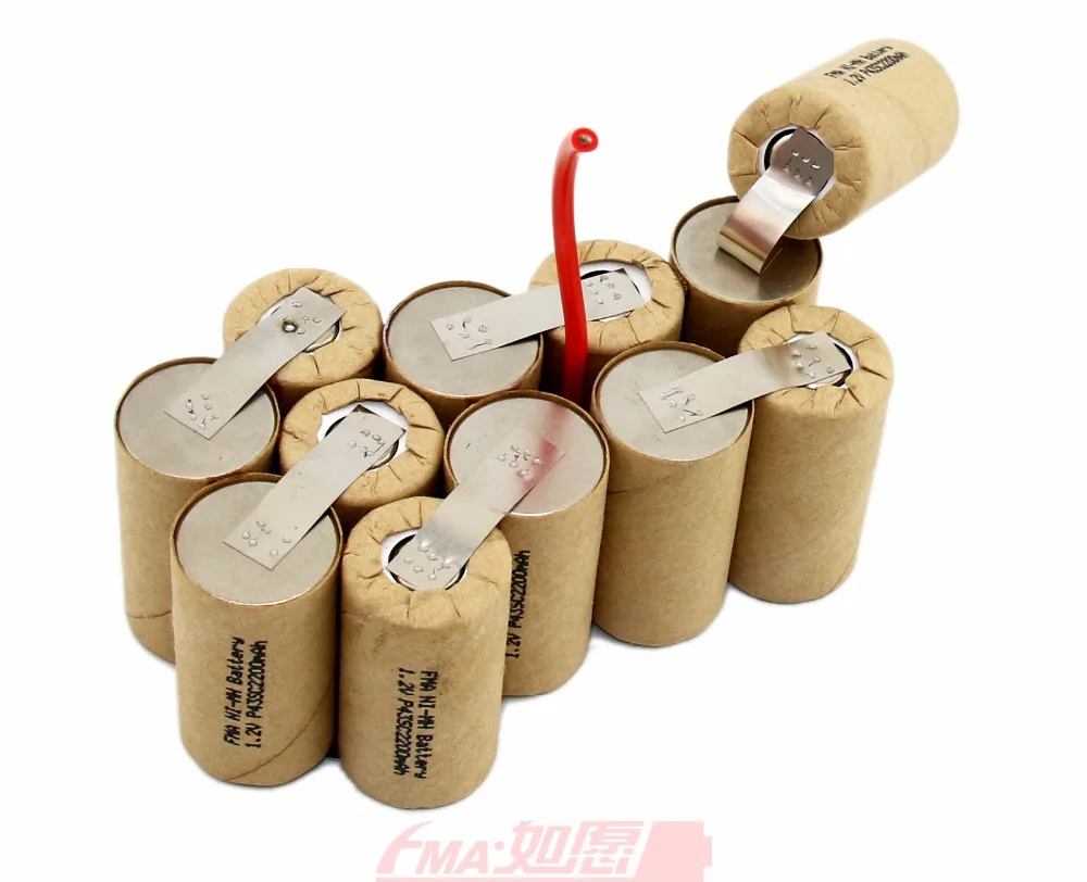 Ni MH Sub C SC 14 4 V 2200mAH аккумуляторная батарея DIY для DeWALT DWCB14 12SN P90|rechargeable battery|battery diybattery