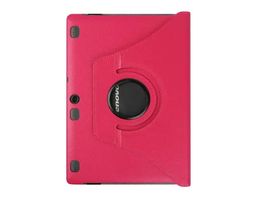 Для lenovo Tab 2 A10-70F A10-70L A10-30 X30F Tab 3 X70F 10,1 дюймов чехол для планшета вращающийся на 360 Градусов Кожаный защитный чехол для планшета - Цвет: Rose Red