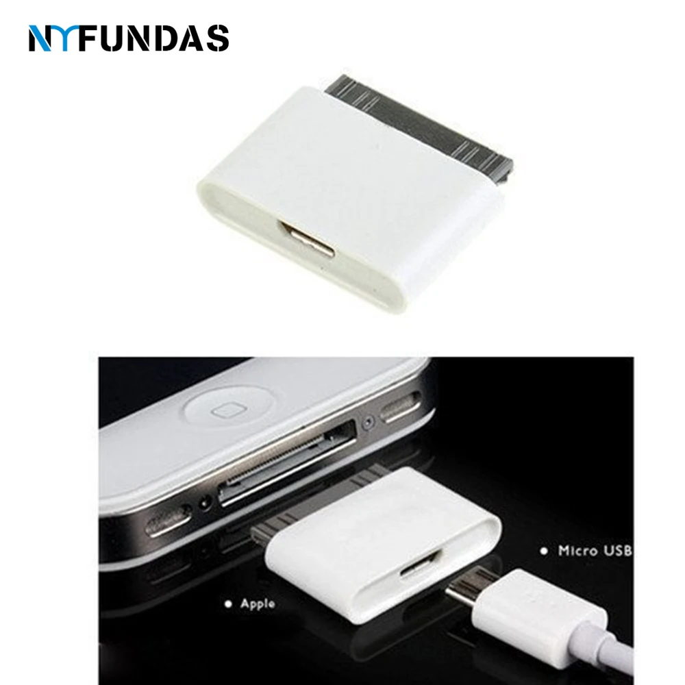 NYFundas микро usb 30 контактный переходник с женским и мужским разъемами для apple iphone 4 4s