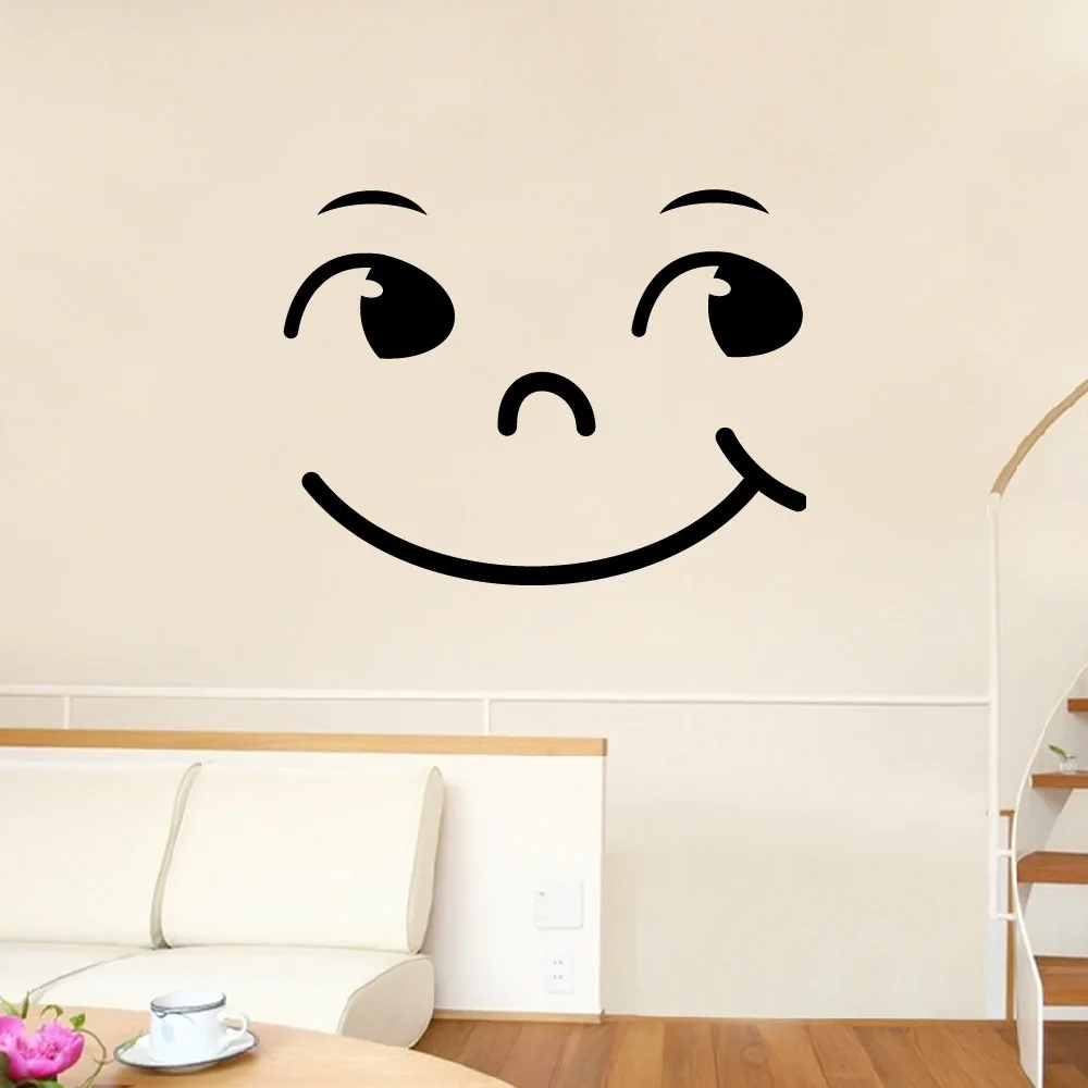 Настенные стикеры Smile для детской комнаты современные украшения спальни дивана