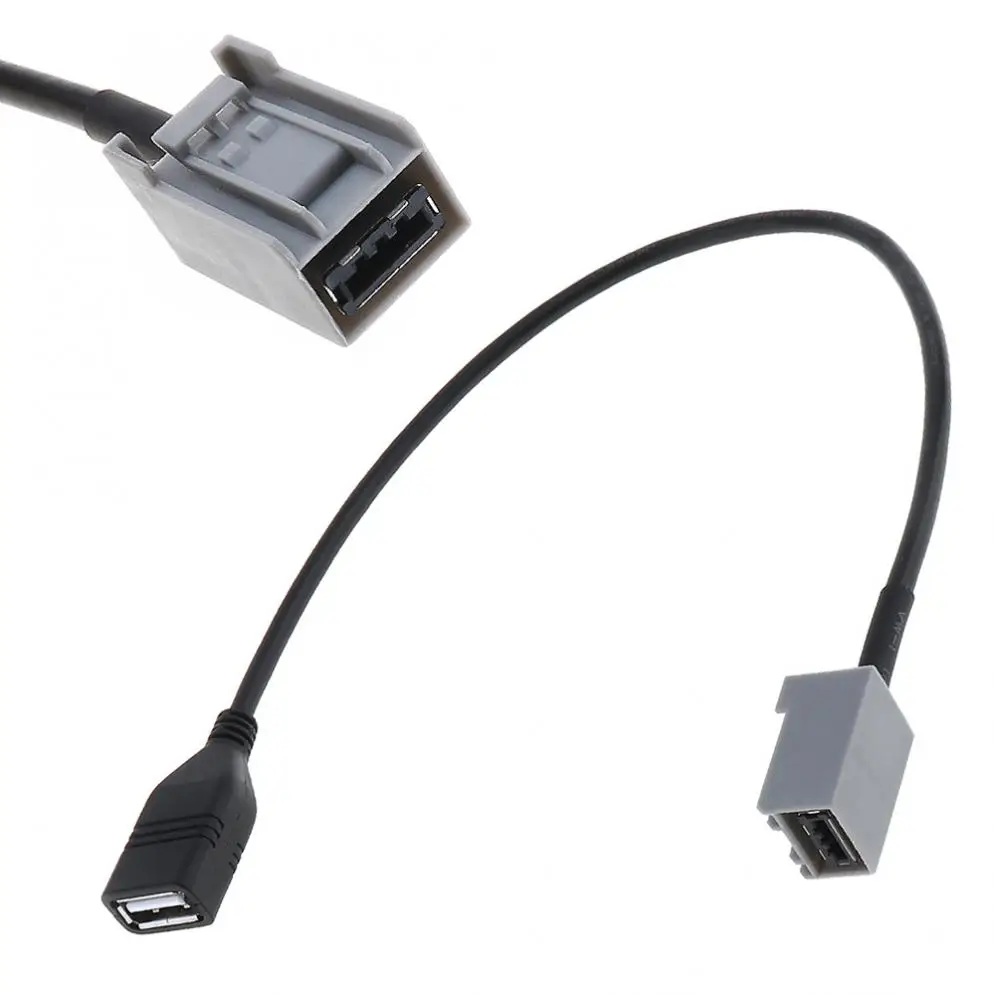 Черный Автомобильный кабель 12 В с USB на MP3 адаптер передачи данных разъемом для Honda
