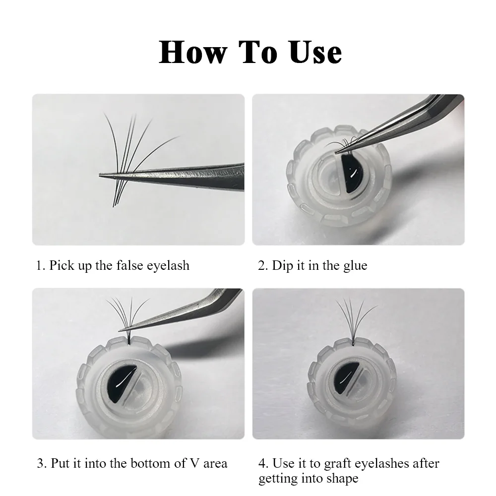 100 шт Одноразовые реснички для наращивания ресниц держатель клея пластиковая
