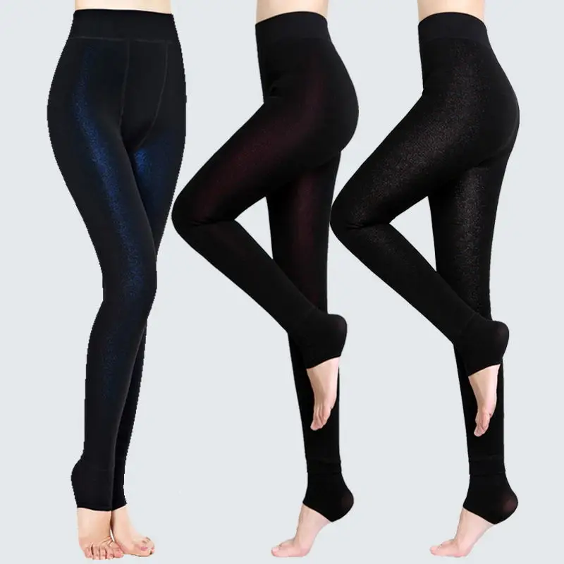 Новые женские леггинсы из толстого вельвета тонкие прозрачные цвета