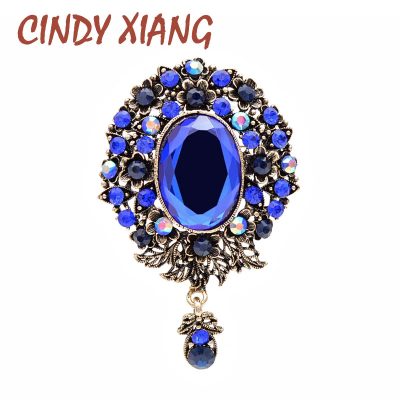 Женская брошь в стиле барокко CINDY XIANG элегантное украшение со стразами винтаж