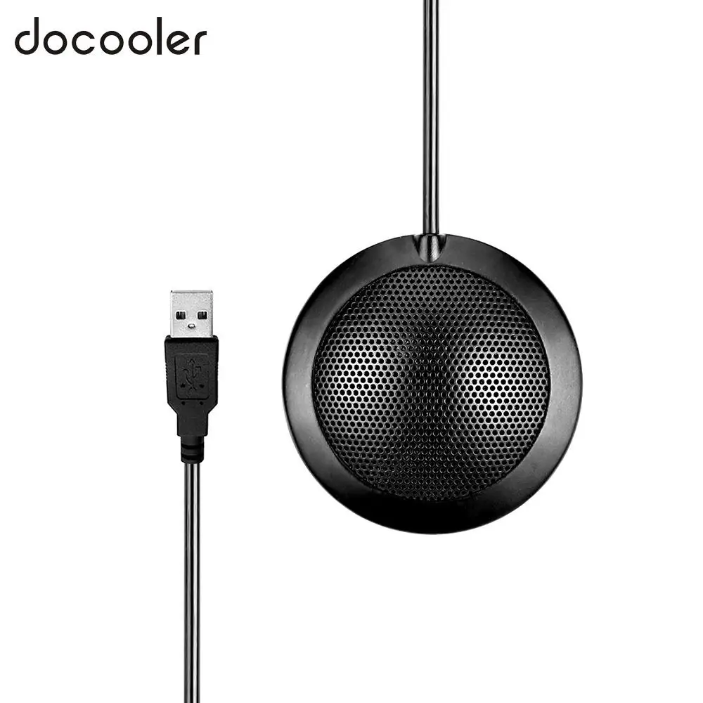 Docooler стерео всенаправленный конденсаторный микрофон USB разъем для встречи