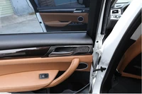 carbon fiber car interior door handle frame trim accessories 4pcs for bmw x3 f25 2014 2017