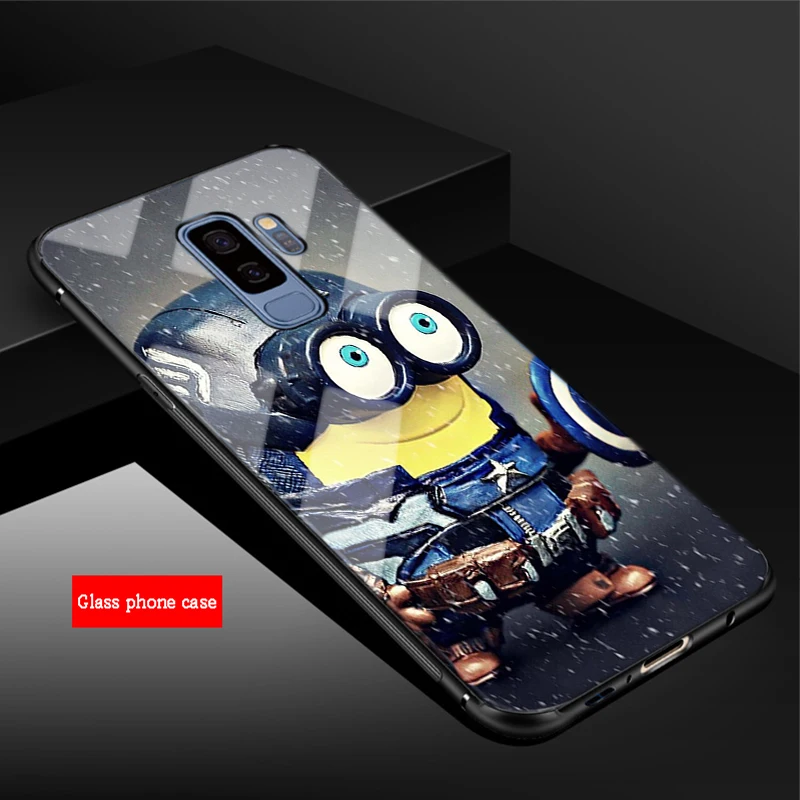 Белье Mike Wazowski Миньоны banana сотовый Чехол из закаленного стекла для телефона для samsung Galaxy A6 A6S A8 A8S J6 J8 S8 S9 S10 PLUS, NOTE 8, 9 - Цвет: B19040908-03.jpg