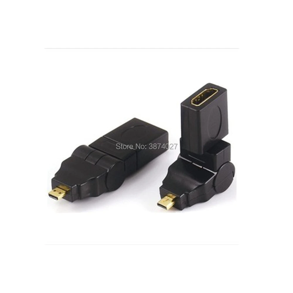 Новинка Micro HDMI-совместимый штекер-HDMI гнездо 180/360 градусов вращение 90