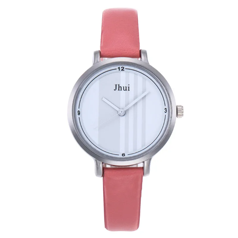 Для женщин Роскошные модные повседневные золото часы браслет кожаный ремешок