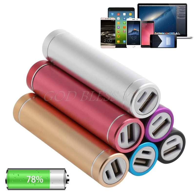 Металлический 5V USB чехол для портативного зарядного устройства 1X 18650 Коробка