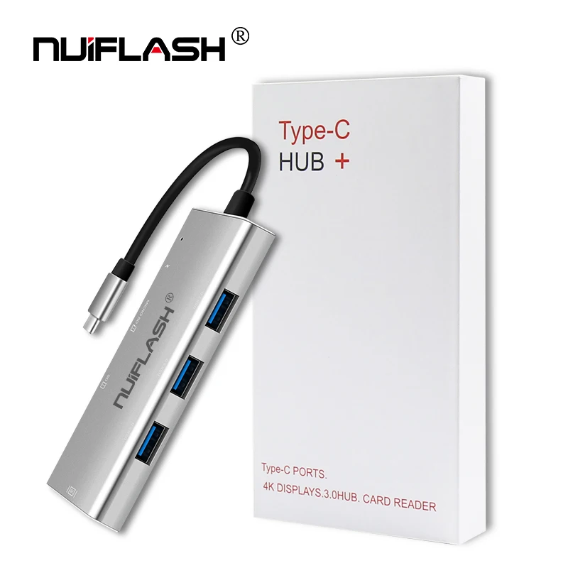 Nuiflash usb-хаб USB C к HDMI RJ45 Thunderbolt 3 адаптер для MacBook samsung Galaxy S10 huawei mate P20 Pro type C USB 3,0 концентратор