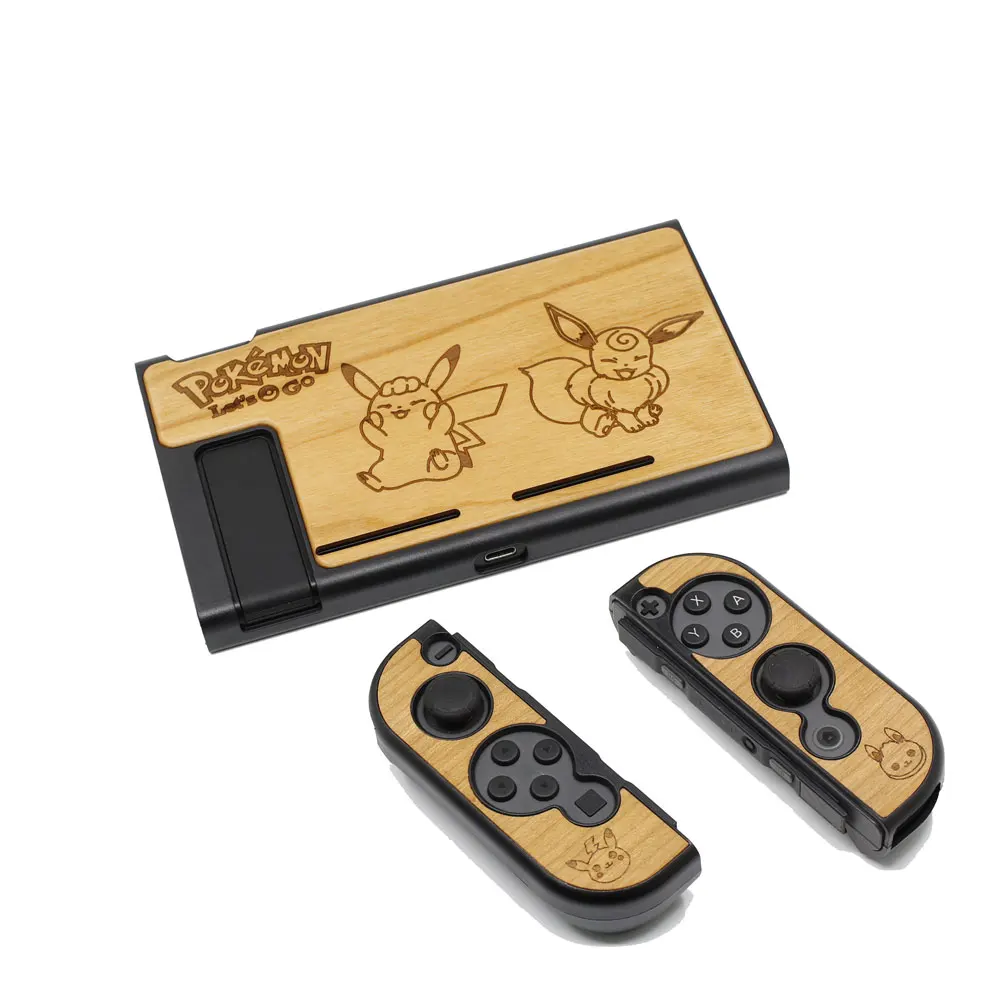 Pikacu Eeve- Cherry Для консольный переключатель Nintendo Joy-Con контроллер защитный слой от пыли резьба по дереву чехол отделенный корпус оболочка сумка для переноски - Цвет: Pikacu Eeve- Cherry