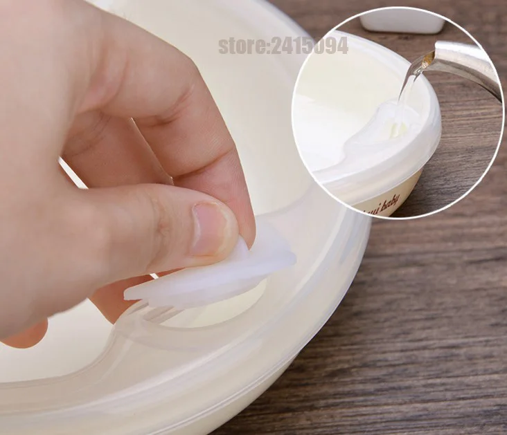 Согревающая тарелка для еды чашка инъекций с изоляцией горячей воды посуда