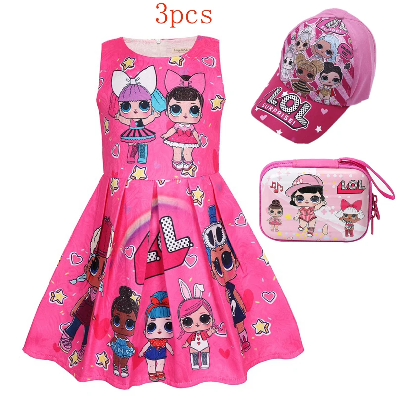 Kids Dress for Girls Sleeveless Birthday Party Unicorn Princess Toddler Girl Cosplay Clothes Baby Vestidos Clothing | Детская одежда и
