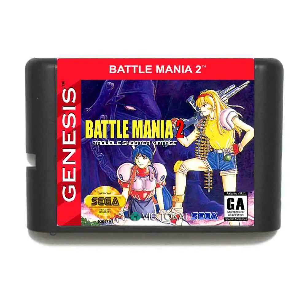 Бой мания 2 16 бит MD карточная игра с коробку для Sega Megadrive/Genesis|battle mania 2|battle mania16 bit |