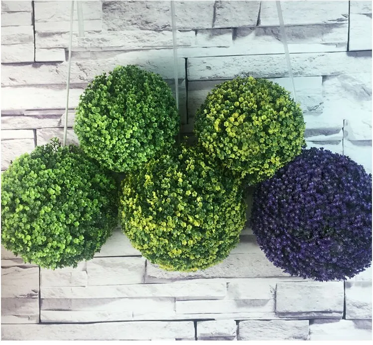 Пластмассовый искусственный верт herbe boule plante jardin Art Topiaire кулон