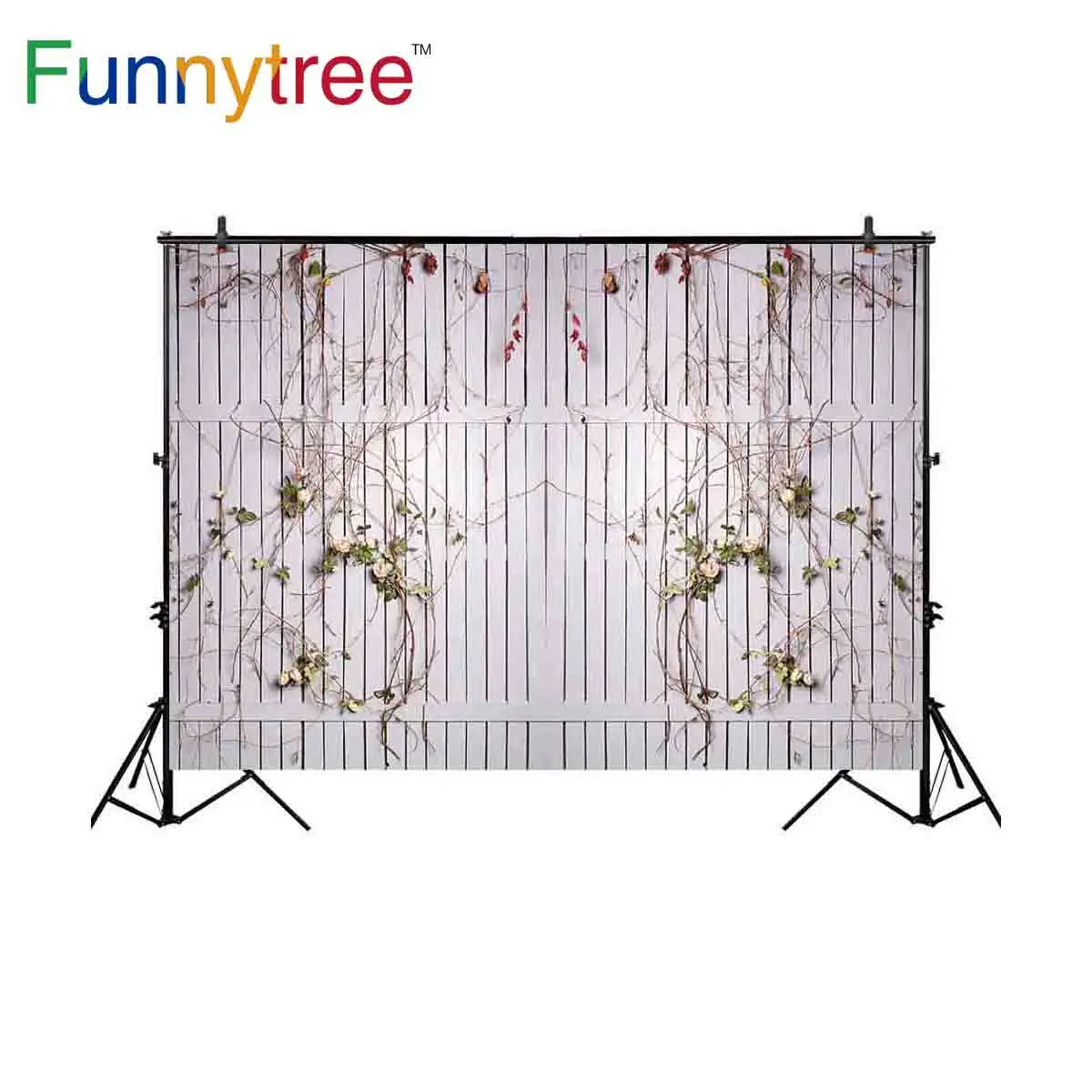 

Funnytree background for photo studio vintage wood wall vine flower wedding shoot photography backdrop photobooth photocall