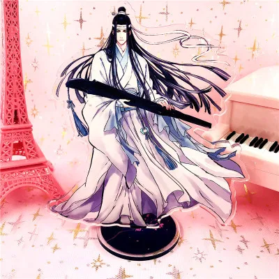 15 см Новое поступление анимация MO DAO ZHU SHI LAN ZHAN Wen Ning Kiten Лиса животные акриловая стоящая тарелка домашний стол держатель украшения - Цвет: 4