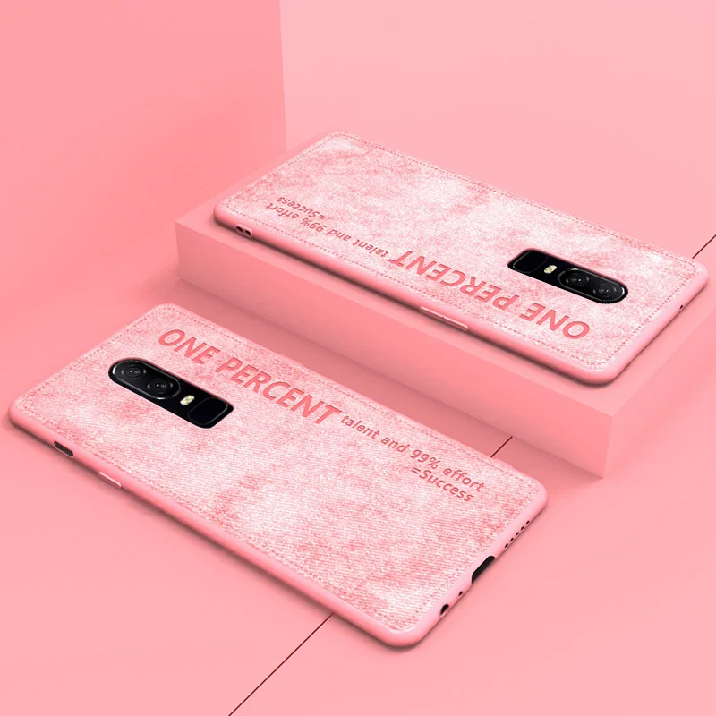Роскошный милый цветной чехол для телефона Oneplus 7 6 Plus 6T с текстурой ткани желтого цвета, чехол для телефона Oneplus 7Pro