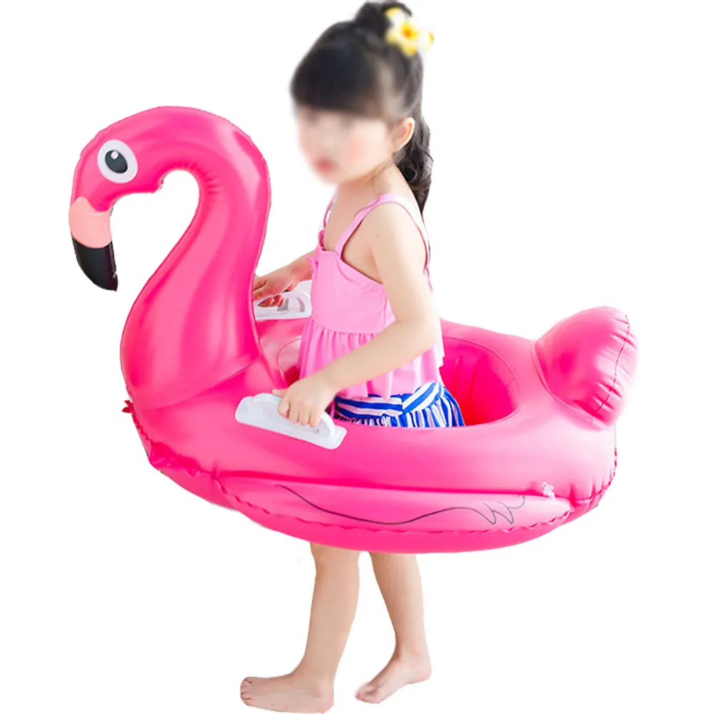 

Pool Float Inflatable Flamingo Boat Swimming Ring Float Children Tube Raft Kid Air Mattresses Ring Summer Water Fun Pool Toy