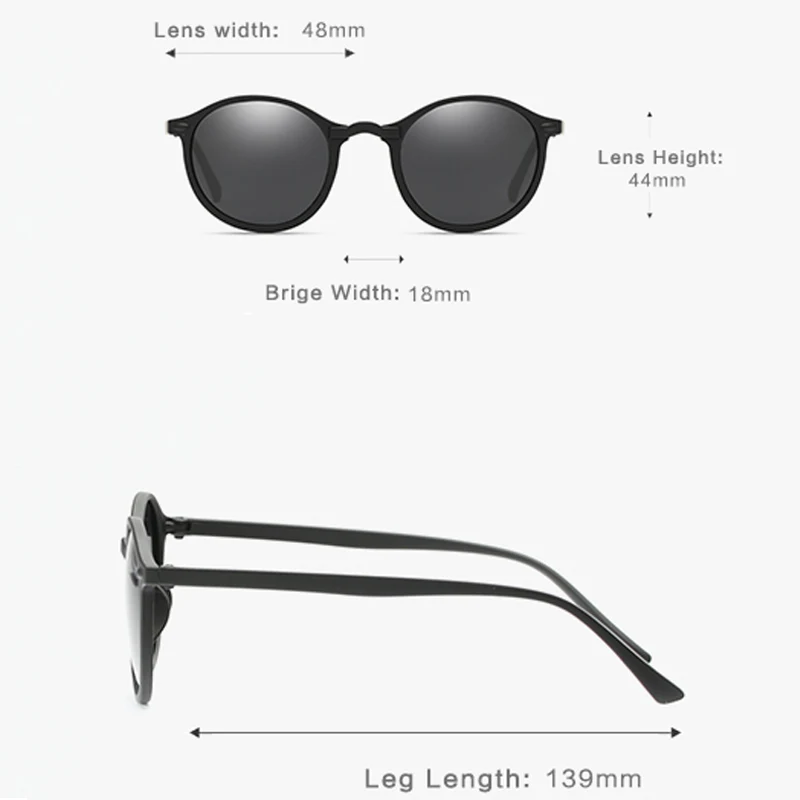 

2019 Men Polarized Sunglasses Women Round Brand Design Driving Sun Glasses Male Glasses Eyewear UV400 Shades lentes de sol