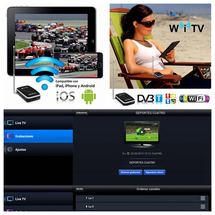 IOS Android ТВ-тюнер-Geniatech Mygica Wi-Fi tv-смотреть Live Freeview на смартфонах и планшетах для Apple iPad iPhone