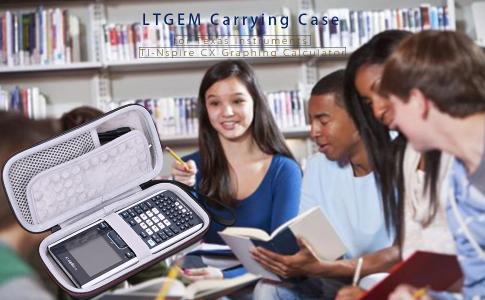 LTGEM EVA черный Жесткий Чехол для переноски для Texas instrument TI-Nspire CX Graphing Calculator