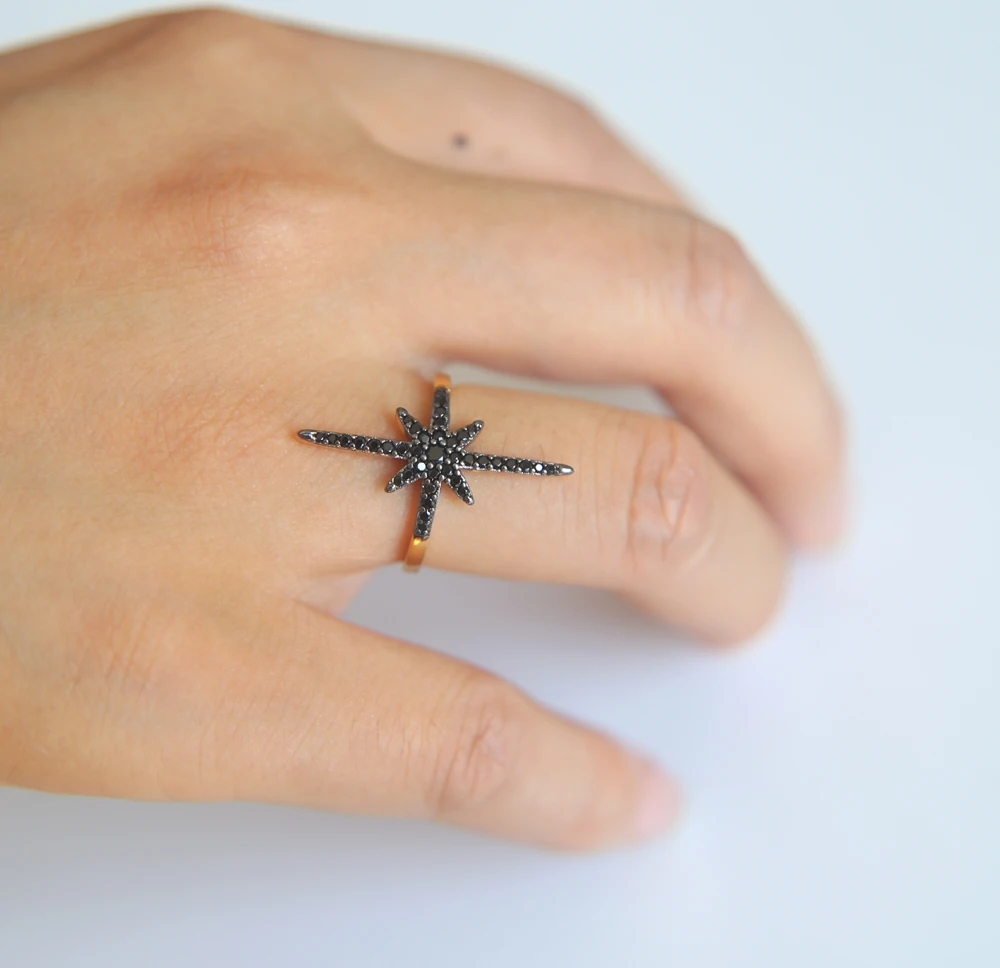 Anillos Promotion Sale Copper Party 2019 Newest Fashion Women Finger Star Rings With Cz Paved Tiny Stack Ring For Jewelry GiftS | Украшения