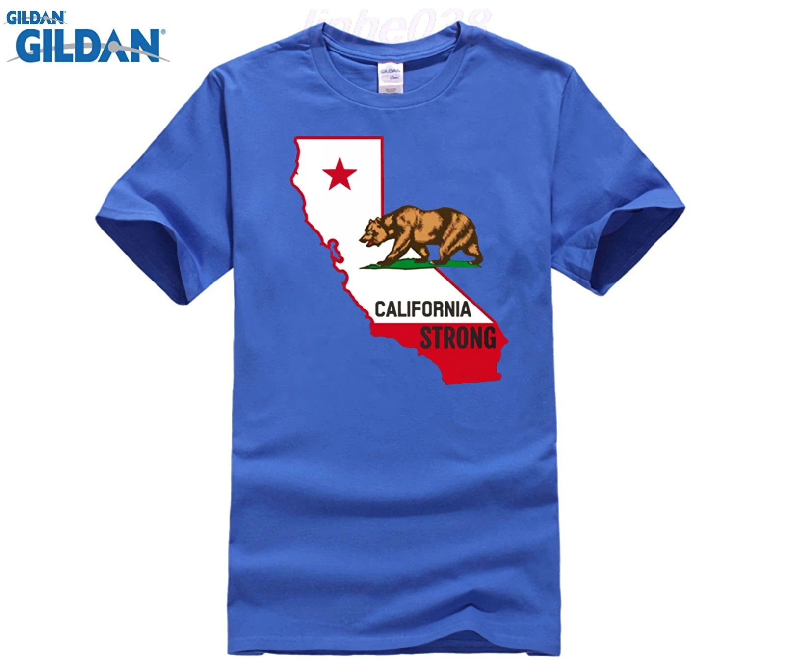 CALIFORNIA STRONG SHIRT Summer men's printed T-shirt | Мужская одежда
