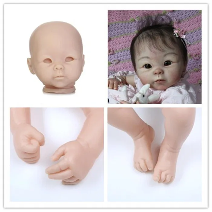 NPK 55 см набор reborn moldels мягкий силиконовый Reborn kit 2" reborn doll kits виниловый набор reborn sin pintar baby doll аксессуары