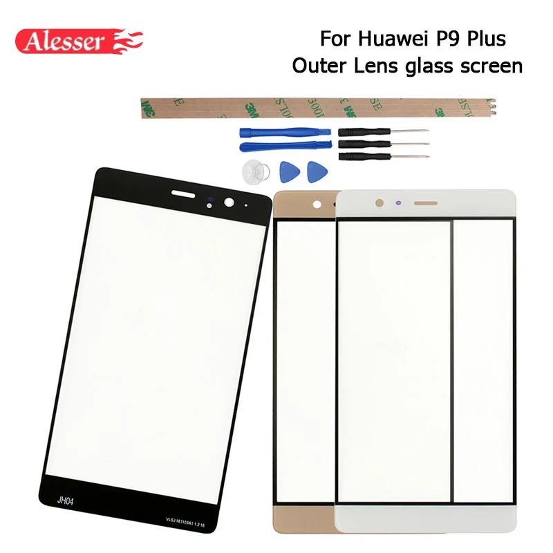 Alesser для Huawei p9 плюс внешний Экран Стекло объектив Запчасти авто Сенсорный