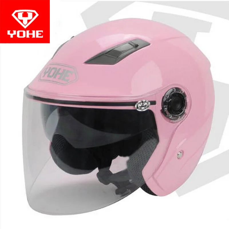 Новинка лета 2020 мотоциклетный шлем YOHE с двумя линзами на половину лица