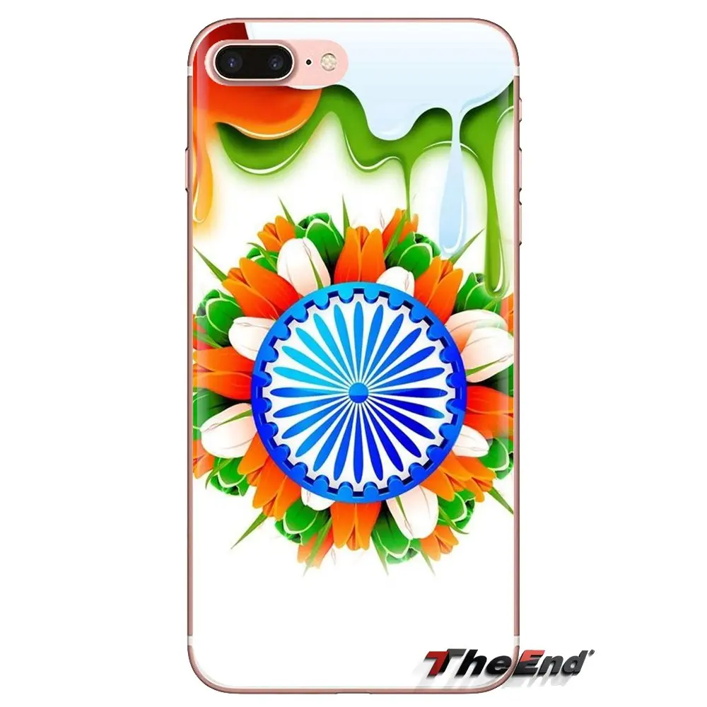 For Samsung Galaxy J1 J2 J3 J4 J5 J6 J7 J8 Plus 2018 Prime 2015 2016 2017 Transparent TPU Case Cover Indian National flag emblem |