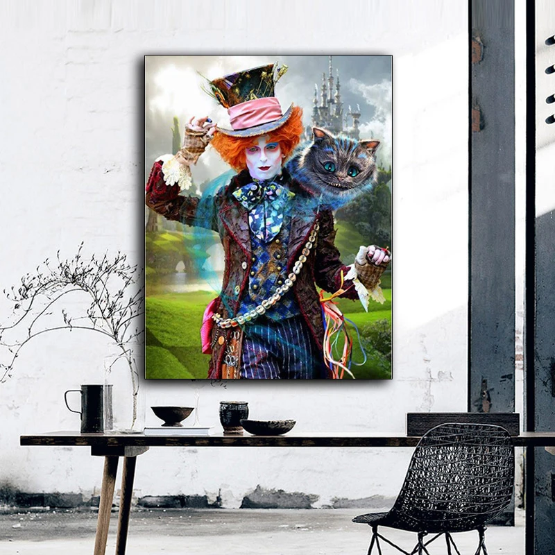 

NewDIY Diamond Painting Full square/Round Drill Mosaic Sticker Decor Cross Stitch 5d Diamond Embroidery Icon Alice in wonderland