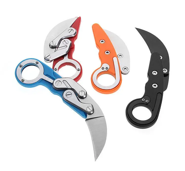 Karambit нож с красочной ручкой складной тактический EDC инструмент для кемпинга