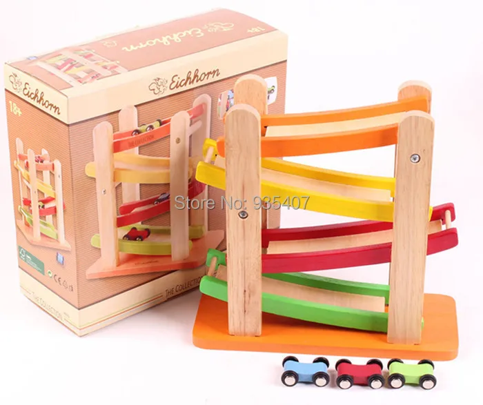 Новинка деревянные игрушки поставка из Германии скользкая машинка