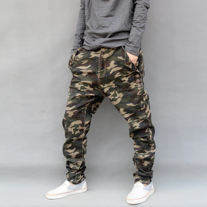 Мужские повседневные брюки для пробежек Yehan камуфляжные шаровары большого