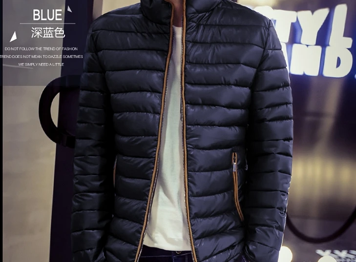 

Free shopping!!!New Splicing cotton-padded Jacket Big Yards Of Cultivate one's Morality men's Coat To Keep Warm Winter Coat