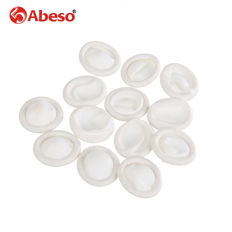 100/1000PCs ABESO Antistatic durable white latex finger cots safety gloves antislip for chalk Electronic A7212 | Безопасность и