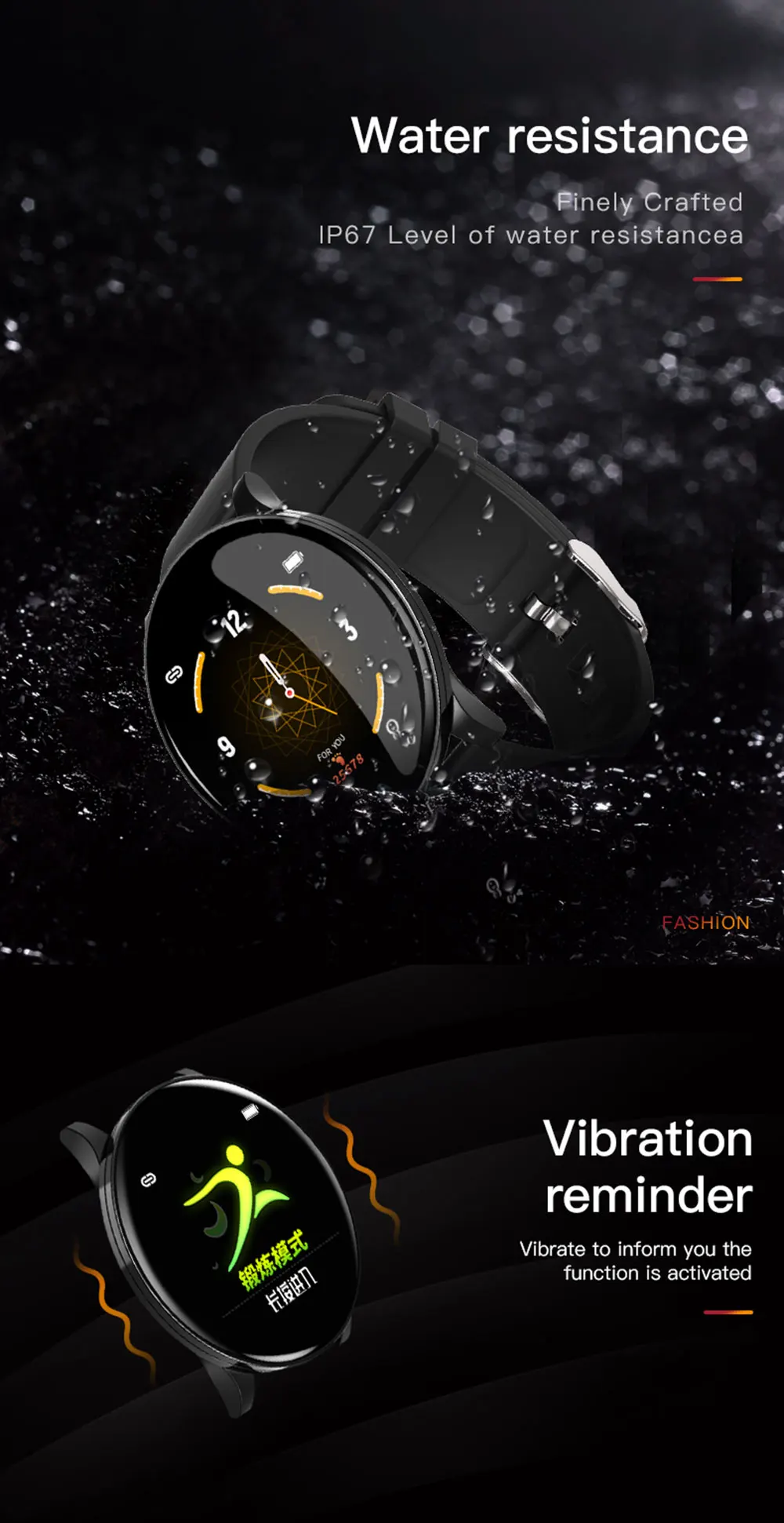 Alloy Smart Watch Men Women Heart Rate Monitor Fitness Tracker Smartwatch Waterproof Bluetooth Sport Watches For Android IOS