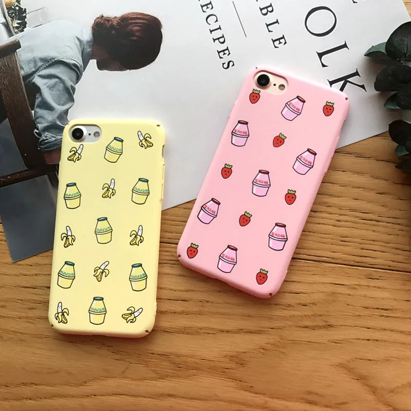 Горячая Мода конфеты милый молочный ящик для iphone 8 6S 7 Plus Чехлы мобильных
