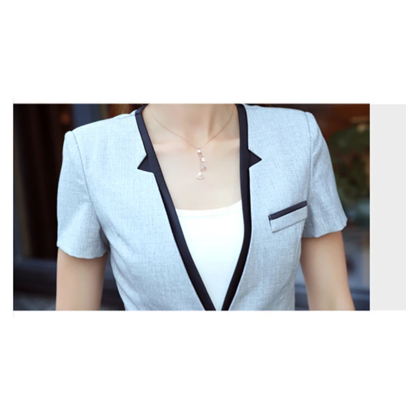Новинка 2018 весенне-летний женский костюм блузка с коротким рукавом маленькие