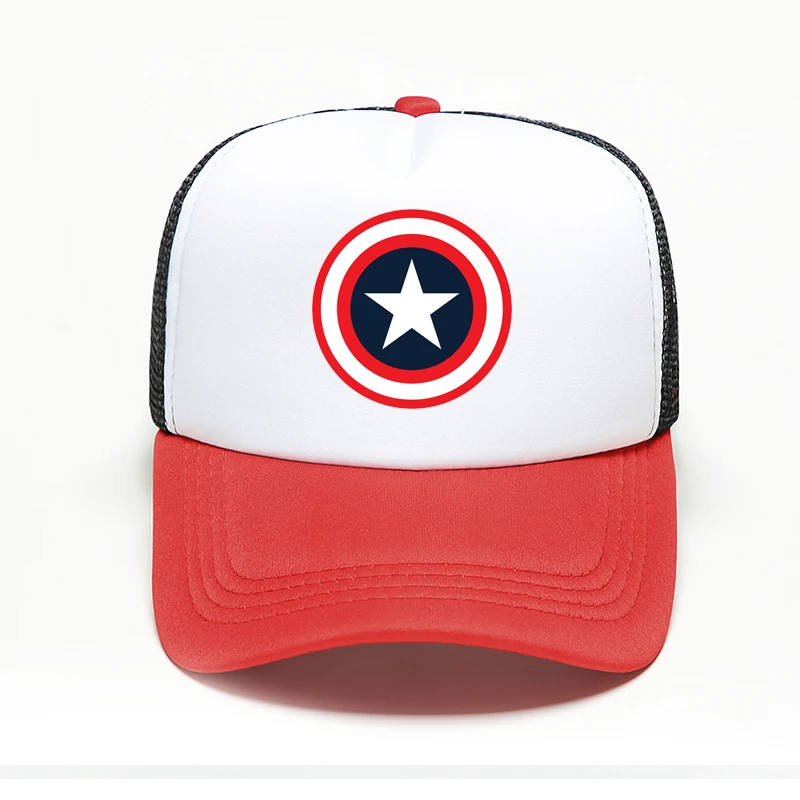 Новый бренд Marvel супергерой Капитан Америка щит бейсболка с принтом Женская и