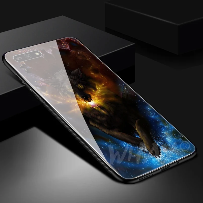 Стеклянный чехол для Huawei Honor 7A с роскошным узором P20 Pro P Smart Cover Mate 10 Lite 9 Y6 2018 |